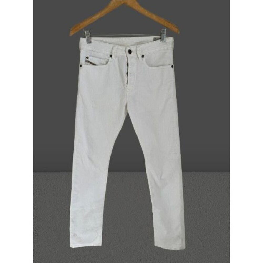 Diesel Industry BUSTER White Denim Slim Tapered Jeans Size 29/30 Mens